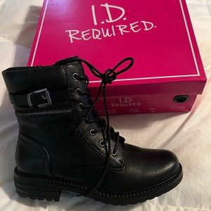 NIB black boots